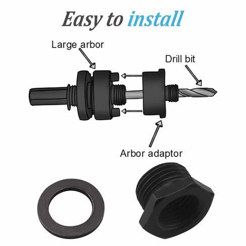 Holesaw Arbor Adaptor 28112 for Ivy Classic 28112 Hole Saw Arbor, Adapts 1/2-Inch - 20 Thread to 5/8-Inch - 18 in Kuwait
