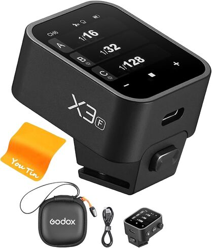 GODOX X3 S X3S Wireless Trigger Transmitter Compatible with Sony Cameras 2.4G TTL Flash Trigger, Built-in Lithium Battery, OLED Touchscreen, TCM Transform Function, Durable Hotshoe | For Sony cameras,High-Definit OLED Screen, TTL auto/manual/multi modes,  in Kuwait