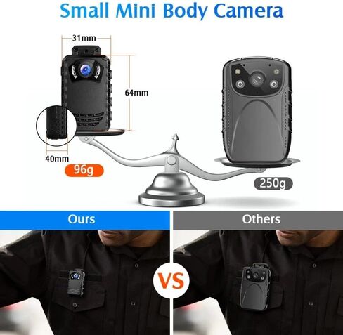 Mini Body Camera Full 1296P Mounted Small Portable Night Vision Cam in Kuwait