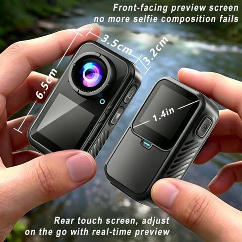 4K Mini Action Camera,4K60FPS 20MP WiFi Action Camera with EIS Ultra HD 130FT Waterproof Underwater Camera Remote Control(Black, 128, GB) in Kuwait