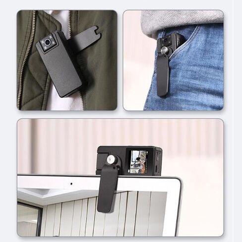 Portable Body Camera, 1080P 1.54 Inch | Body Camera 180 Degree Rotating Lens 1.54 Inch Color Screen Camera with 1/4 Inch Mount Interface for Cycling Hiking Classroom in Kuwait