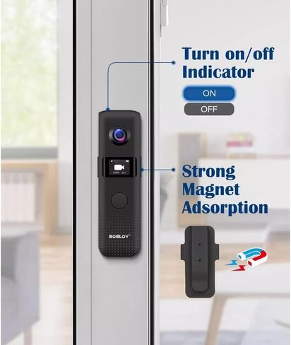 Mini Camera 1296P 64GB Professional Body Cam Micro Magnet Cameras Motion Detection Loop Recording Camcorder in Kuwait