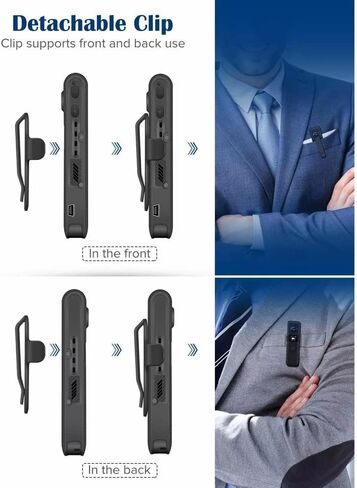 Mini Camera 1296P 64GB Professional Body Cam Micro Magnet Cameras Motion Detection Loop Recording Camcorder in Kuwait