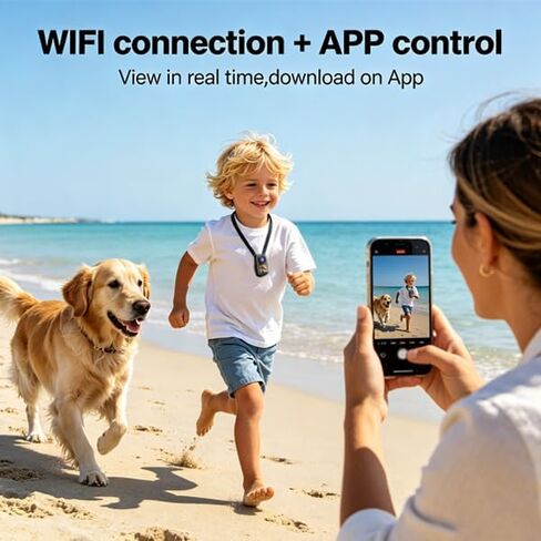 4K Mini Action Camera,4K60FPS 20MP WiFi Action Camera with EIS Ultra HD 130FT Waterproof Underwater Camera Remote Control(Black, 64, GB) in Kuwait