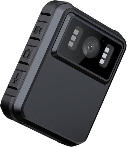 4K Mini Body Camera 128GB, Wearable Camcorder with 150° Wide Angle, IP65 Waterproof Pocket Video Recorder with Loop Recording in Kuwait