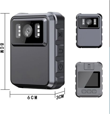 4K Mini Body Camera 128GB, Wearable Camcorder with 150° Wide Angle, IP65 Waterproof Pocket Video Recorder with Loop Recording in Kuwait
