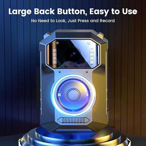 BOBLOV M11 3.2K Police Body Camera, 256G Big Button Night Vision Body Cam | 10H HD video record, 8 IR lights, Windows/Mac support and wearable use for law enforcement, patrol and personal use in Kuwait