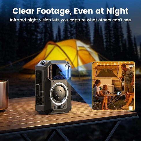 BOBLOV M11 3.2K Police Body Camera, 256G Big Button Night Vision Body Cam | 10H HD video record, 8 IR lights, Windows/Mac support and wearable use for law enforcement, patrol and personal use in Kuwait