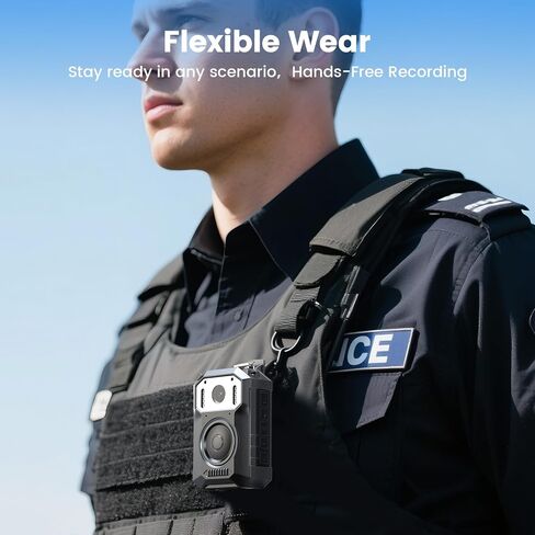 BOBLOV M11 3.2K Police Body Camera, 256G Big Button Night Vision Body Cam | 10H HD video record, 8 IR lights, Windows/Mac support and wearable use for law enforcement, patrol and personal use in Kuwait