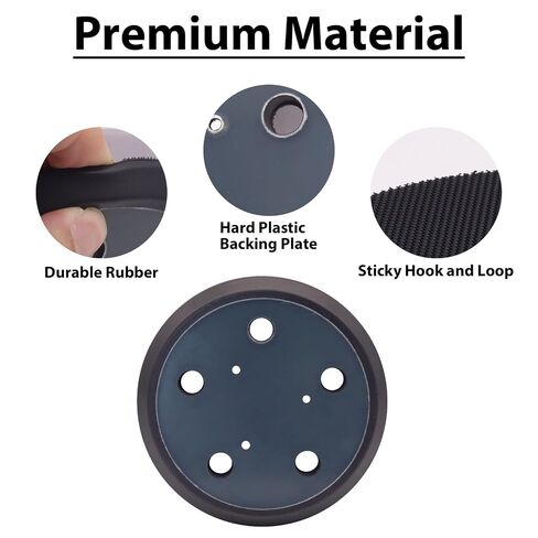 5 Inch 5 Hole Replacement Sander Pad Hook and Loop, 1 Pack | Sander Pads for Porter Cable 333/333VS Random Orbit Sander in Kuwait