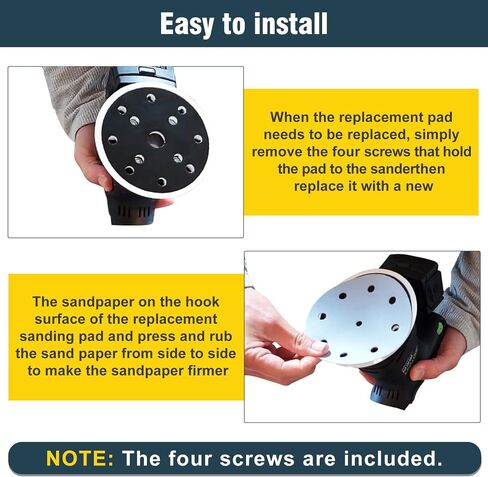 Durable 492280 ETS 125 Eq & Pro 5 ltd Jetstream Sanding Pad 125mm (5 in) | soft,8 Holes fit for festool ETS 125, ES 125, ETSC 125, Pro 5 ltd Random Orbit Sanders Include a 5" Protection Pad in Kuwait