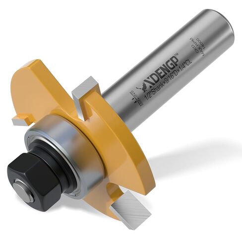 Slot Cutter Router Bit 1/4 Shank, 3 Wing Slotting Cutter Router Bit for T-Molding Slot Cutting | 3/16" Carbide Height in Kuwait