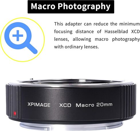 Macro Autofocus Adapter Compatible with Hasselblad XCD Lenses and XCD Cameras (20mm) in Kuwait