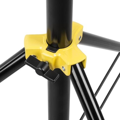 Flashpoint Color Coded Pro Air Cushioned Heavy Duty Light Stand for Photography, This Portable Photography Light Stand Tripod is Lightweight and Durable (V2) (Yellow, 9.5') in Kuwait