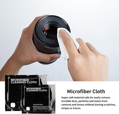 Professional DSLR Camera Cleaning Kit with APS-C Cleaning Swabs, Microfiber Cloths, Camera Cleaning Pen, for Camera Lens, Optical Lens and Digital SLR Cameras. in Kuwait