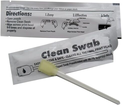 5" Rectangular Foam Tipped Self-saturating Cleaning Swabs, New Alcohol Pad, Repair Kit for Removing Excess Dust / Engine Oil / Ink, box of 50 pcs in Kuwait