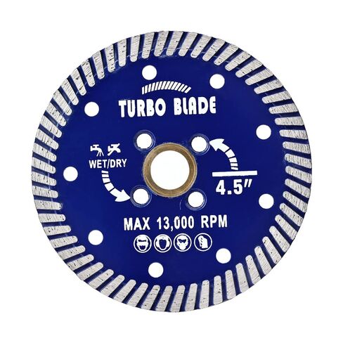 6" Diamond Turbo Granite Blade for Granite Marble Porcelain Tile | Wet or Dry for fast,Precise,and Durable Performance,Fast Agressive Cutting,5/8" to 7/8" Arbor Hole in Kuwait