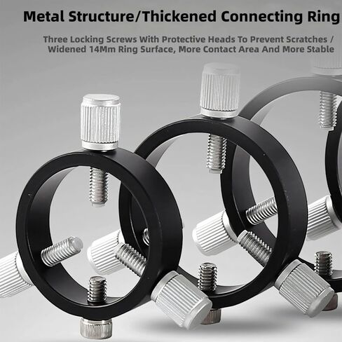 Easy to Use Stability Guiding Rings for Telescopes 3 Point Structure Accurate Tracking Light Weight Metal Materials Astrophotography Guide Rings in Kuwait