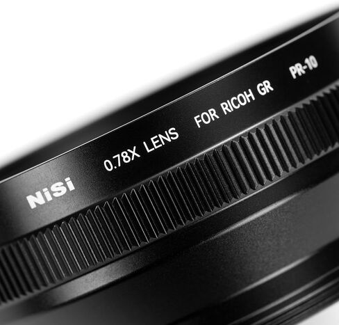 NiSi, Wide Conversion Lens Kit for Ricoh GR IV | 0.78x Wide Lens PR-10 & GR4 Adapter PR-8 with Secure Lock - 21mm Equivalent, 49mm Thread for Filters & Accessories in Kuwait