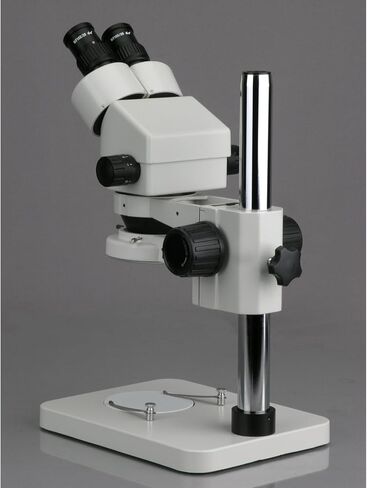 7X-45X Stereo Binocular Microscope with 14" Pillar Stand & 64-LED Ring Light in Kuwait