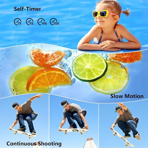 5K 72MP UHD Vlogging Digital Camera, 16X Digital Zoom Autofocus Point and Shoot Camera, 2.8" HD IPS Screen Compact Portable Camera with 32GB SD Card for Photography & Travel in Kuwait