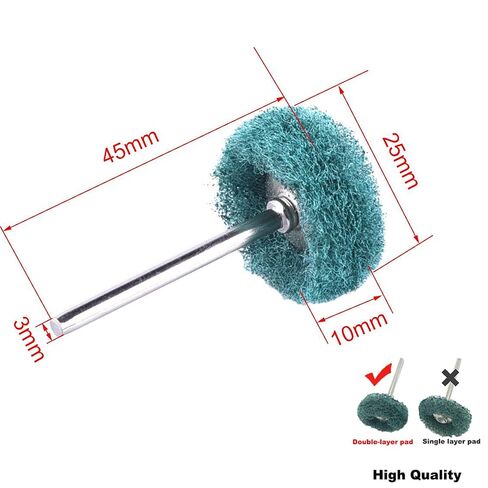 82PCS 1Inch Polishing Kit, Buffing Kit - Professional Wool Fabric Cotton Kit (50PCS) & Abrasive Set (32PCS) Mounted 3mm Shank for Rotary Tool Accessories in Kuwait