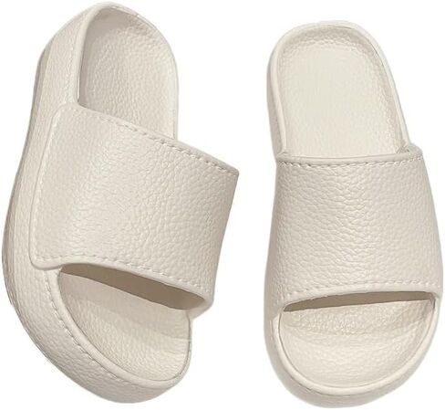 Women's Summer Indoor Bathroom Non-Slip Slippers, Simple Thick-Soled Couple Outdoor Sandals, Soft-Feel Comfortable Shoes in Kuwait
