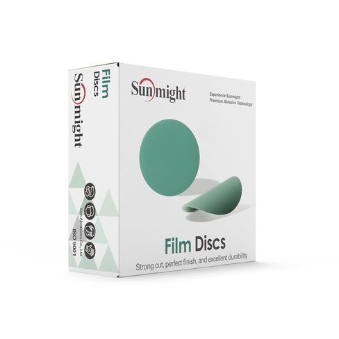 Film Grip No Hole 6 Inch Sanding Discs - 1200 Grit, Premium Aluminum Oxide - Strong Film Backing for Automotive, Marine, Wood & Metal Applications - Excellent Cutting and Long Life (50 Pcs) in Kuwait