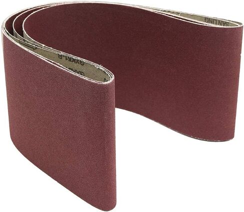 6 Inch X 48 Inch Sanding Belts, 60/80/120/240/320 Grits, Belt Sander Tool for Woodworking, Metal Polishing, Aluminum Oxide Sanding Belts (5 Pack) in Kuwait