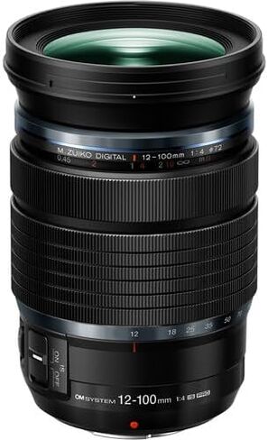OM System M.Zuiko Digital ED 12-100mm f/4 is PRO Lens | Professional All-in-One Zoom Lens with Image Stabilization | Bundle with UV Filter, Lens Pen, Dust Blower, Cap Keeper & Starter Accessory Kit in Kuwait