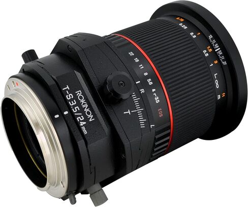 Rokinon 24mm F3.5 Full Frame Tilt-Shift Lens for Sony E Mount Cameras Black (Renewed) in Kuwait