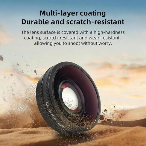 185Degree Wide Camera Angles Lens Premium Glass Ideal for Action 6 Camera Outdoor Activities and Adventure Filming Wide Corner Lens in Kuwait