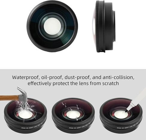 185Degree Wide Camera Angles Lens Premium Glass Ideal for Action 6 Camera Outdoor Activities and Adventure Filming Wide Corner Lens in Kuwait