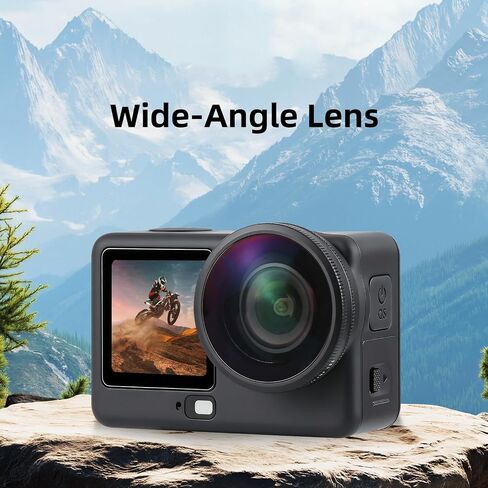185Degree Wide Camera Angles Lens Premium Glass Ideal for Action 6 Camera Outdoor Activities and Adventure Filming Wide Corner Lens in Kuwait