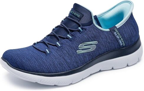 Skechers Women's Summits Everyday Set Sneaker | Slip-ins, Heel Pillow holds your foot secure, Air-Cooled Memory Foam Insole, Machine washable, Flexible traction outsole in Kuwait