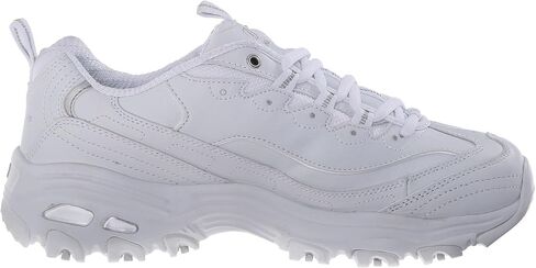 Skechers womens D'lites Fresh Start Wide Fashion Sneaker, White, 7.5 Wide US in Kuwait