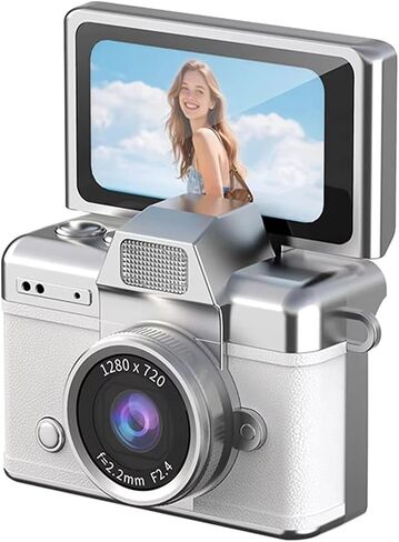 Ourlife Thumb Keychain Mini CCD Camera | 1.47" Flip Screen Retro HD Portable Video Camcorder Recorder(Green) in Kuwait