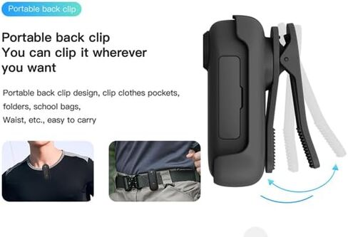 H7 128GB 1080P Thumb Action Camera, Mini Body Cameras with Magnetic Lanyard | Wearable Pocket Vlogging Camera, Small Portable Body Cam Helmet Cam for Work, Cycling, Travel, Pet Walking(128G) in Kuwait