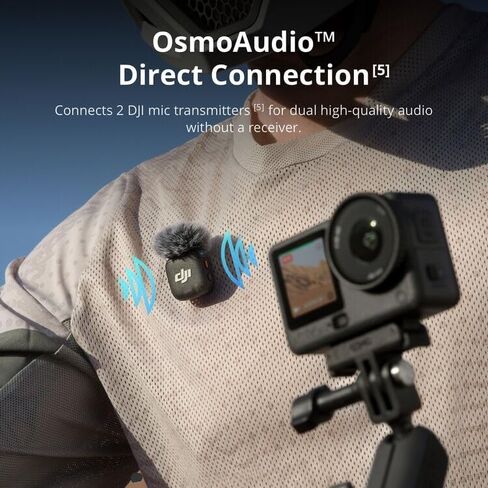 DJI Osmo Action 6 Adventure Combo 8K Waterproof Camera Bundle with 2-Yr Warranty, 128GB MicroSD, USB Reader, Backpack - 1/1.1" Sensor, Variable Aperture, 3X Batteries, 4hr Life, Vlogging in Kuwait