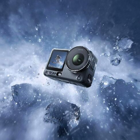 DJI Osmo Action 6 Adventure Combo 8K Waterproof Camera Bundle with 2-Yr Warranty, 128GB MicroSD, USB Reader, Backpack - 1/1.1" Sensor, Variable Aperture, 3X Batteries, 4hr Life, Vlogging in Kuwait