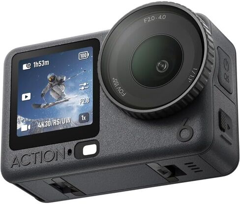 DJI Osmo Action 6 Adventure Combo 8K Waterproof Camera Bundle with 2-Yr Warranty, 128GB MicroSD, USB Reader, Backpack - 1/1.1" Sensor, Variable Aperture, 3X Batteries, 4hr Life, Vlogging in Kuwait