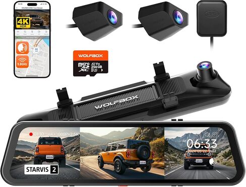 WOLFBOX G900 Tripro Bumper Version & 10ft 6-Pin Threaded Rear Camera Extension Cable in Kuwait