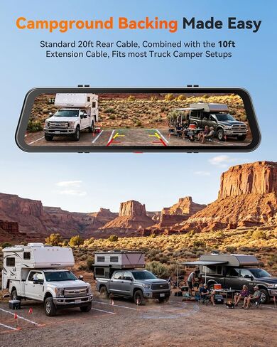 WOLFBOX G900 Tripro Bumper Version & 10ft 6-Pin Threaded Rear Camera Extension Cable in Kuwait