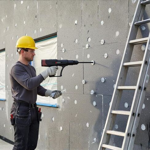 WEKEN Fully Automatic Powder Actuated Tool for Insulation Plugs | Foam board fastening, concrete and masonry use, low recoil, lightweight handling, 50–150 mm plugs in Kuwait