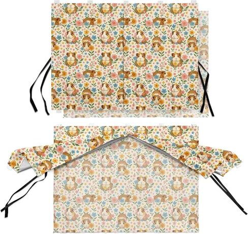 Guinea Pig Car Window Shade for Baby Auto Window Covers Mesh Vehicles Window Covers Sun Protection Auto Rear Window Sun Shade 2 Pcs in Kuwait