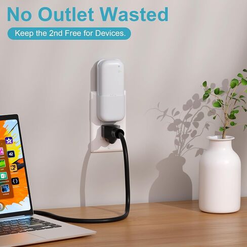 Outlet Wall Mount for Blink Sync Module Core with Built-in Charger & Power Adapter, 2-in-1 Space-Saving Bracket, No Drill Plug-in Holder for Blink Outdoor Indoor Home Security Camera System in Kuwait