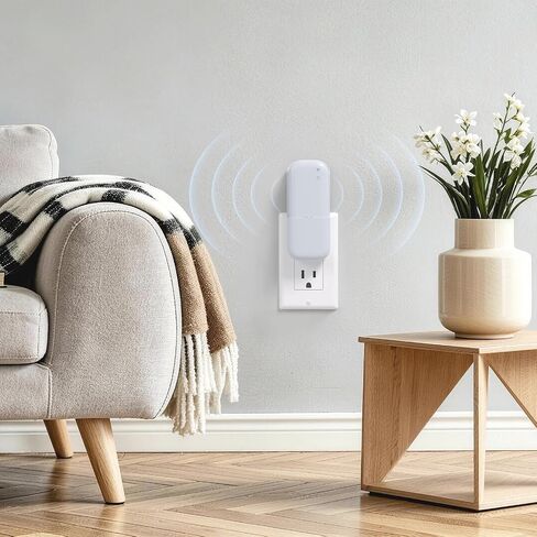 Outlet Wall Mount for Blink Sync Module Core with Built-in Charger & Power Adapter, 2-in-1 Space-Saving Bracket, No Drill Plug-in Holder for Blink Outdoor Indoor Home Security Camera System in Kuwait