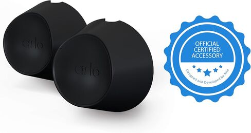 Arlo Magnetic Wall Mounts (2 Count) Black, Certified Accessory, Indoor & Outdoor Use, Works Pro 3/4/5S/6, Ultra Cameras in Kuwait