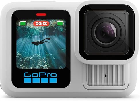 GoPro Limited Edition HERO13 in Polar White - Ecommerce Packaging | Waterproof Action Camera with 5.3K60 Video, 27MP Photo + Compatability with HB-Series Lenses in Kuwait