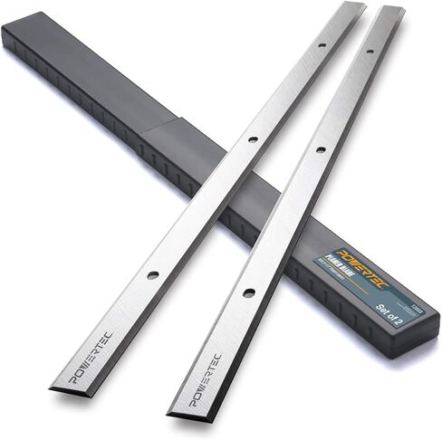 POWERTEC 12-1/2 Inch Planer Blades for Craftsman CMEW320 21758, WEN PL1252 6550, Delta 22-560 22-565 TP305 TP400LS, Grizzly G0663, Porter Cable PC305TP, POWERTEC PL1252 Planer, Set of 2 (12803) in Kuwait